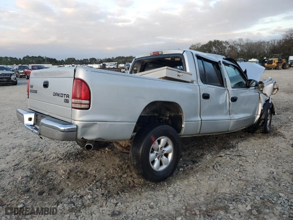 2004 Dodge Dakota SLT with VIN 1D7HL48KX4S730862, listed as a Copart auction lot 80699734 with 0 mi miles and Non Repairable. Bid and sale history available at carsss.com. Image 3.