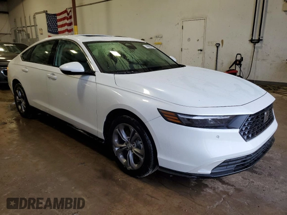 2024 Honda Accord EX-L с VIN 1HGCY2F68RA013889, выставлен на аукционе Copart как лот 46603215 с пробегом 14 956 миль миль и Списание • Salvage title. История ставок и продаж доступна на DreamBid. Изображение 4.