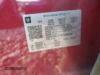 2019 GMC Acadia SLE with VIN 1GKKNKLA7KZ245102, listed as a Copart auction lot 42026065 with 146,902 mi miles and Salvage Title. Bid and sale history available at carsss.com. Image 13.