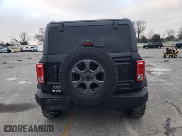 2023 Ford Bronco with VIN 1FMDE5BH2PLB27629, listed as a Copart auction lot 82207294 with 41,798 mi miles and Salvage title. Bid and sale history available at DreamBid. Image 6.