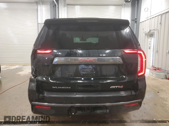 2023 GMC Yukon AT4 with VIN 1GKS2CKDXPR164502, listed as a Copart auction lot 41672705 with 34,856 mi miles and Salvage Title. Bid and sale history available at carsss.com. Image 6.