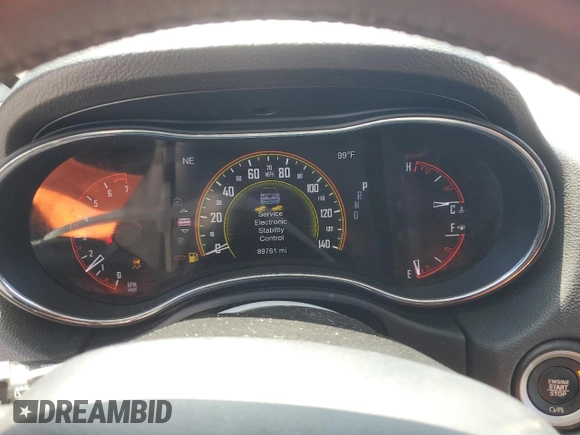 2018 Dodge Durango SXT with VIN 1C4RDHAG4JC100852, listed as a Copart auction lot 61000185 with 89,761 mi miles and Clean title. Bid and sale history available at DreamBid. Image 9.