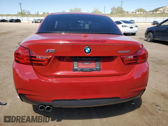 2016 BMW 4 Series 428i with VIN WBA3V7C59G5A25913, listed as a Copart auction lot 52879025 with 86,412 mi miles and Salvage Title. Bid and sale history available at carsss.com. Image 6.