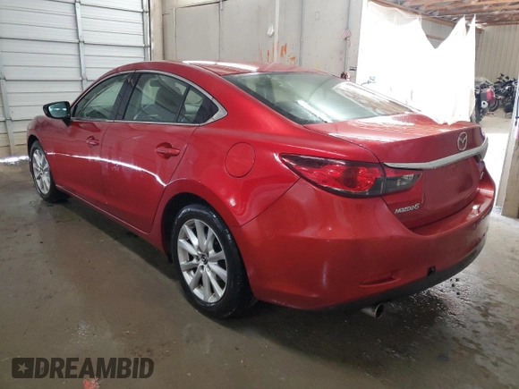 2016 Mazda 6 i Sport with VIN JM1GJ1U54G1409985, listed as a Copart auction lot 53672785 with 185,258 mi miles and Salvage Title. Bid and sale history available at DreamBid. Image 2.