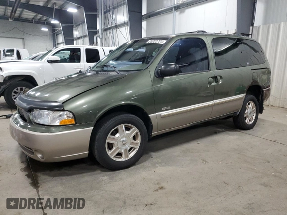 2001 Mercury Villager z VIN 4M2ZV14T91DJ11749, wystawiony jako Copart lot #85922774 z przebiegiem 120 967 mil mil oraz Szkody całkowita. Historia ofert i sprzedaży dostępna na DreamBid. Obrazek 1.