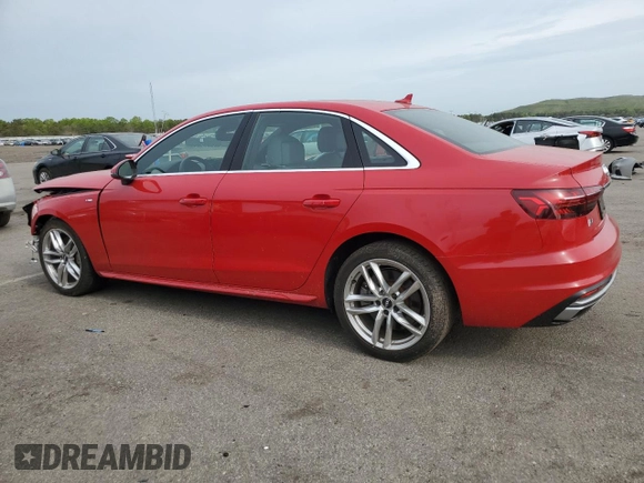 2020 Audi A4 Premium with VIN WAUDNAF40LN013144, listed as a Copart auction lot 56367095 with 22,424 mi miles and Salvage title. Bid and sale history available at DreamBid. Image 2.