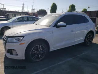 2020 Audi Q5 Premium with VIN WA1G2AFY6L2050383, listed as a Copart auction lot 57802575 with 56,713 mi miles and Salvage title. Bid and sale history available at DreamBid. Image 1.