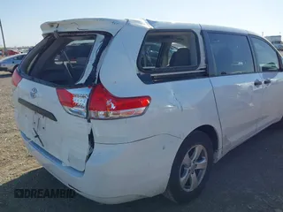 2013 Toyota Sienna L with VIN 5TDZK3DC2DS399410, listed as a IAAI auction lot 41741232 with 158,280 mi miles. Bid and sale history available at carsss.com. Image 6.
