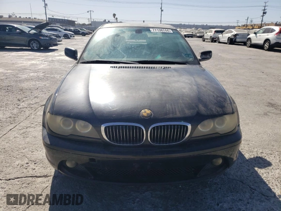 2005 BMW 3 Series 330Ci with VIN WBABD53475PL15981, listed as a Copart auction lot 77138744 with 187,727 mi miles and Clean Title. Bid and sale history available at carsss.com. Image 5.