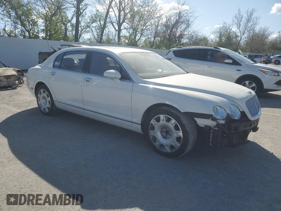 2008 Bentley Flying Spur with VIN SCBBR93W08C051630, listed as a Copart auction lot 52567205 with 29,612 mi miles and Salvage Title. Bid and sale history available at DreamBid. Image 4.