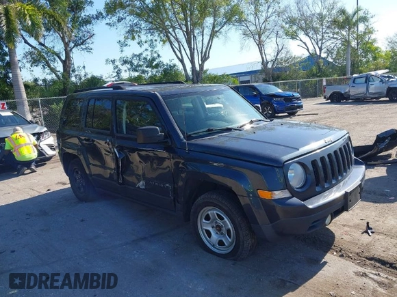 2014 Jeep Patriot Sport with VIN 1C4NJPBBXED911558, listed as a IAAI auction lot 42066449 with 107,208 mi miles. Bid and sale history available at carsss.com. Image 1.