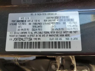 2020 Mazda CX-5 Grand Touring with VIN JM3KFBDM4L0771394, listed as a Copart auction lot 58830274 with 46,534 mi miles and Salvage Title. Bid and sale history available at carsss.com. Image 14.