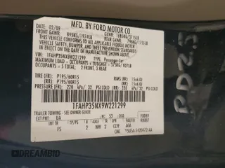 2009 Ford Focus SE z VIN 1FAHP35NX9W221299, wystawiony jako Copart lot #55169125 z przebiegiem 117 477 mil mil oraz Szkoda całkowita • Salvage title. Historia ofert i sprzedaży dostępna na DreamBid. Obrazek 12.