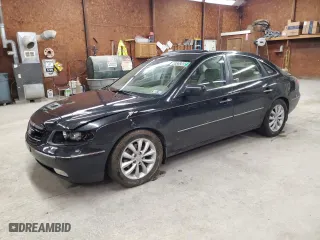 2006 Hyundai Azera SE with VIN KMHFC46F56A130424, listed as a Copart auction lot 53568095 with 183,797 mi miles and Salvage Title. Bid and sale history available at carsss.com. Image 1.