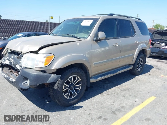 2005 Toyota Sequoia SR5 with VIN 5TDBT44A55S243995, listed as a IAAI auction lot 42171846 with 215,287 mi miles and . Bid and sale history available at DreamBid. Image 2.