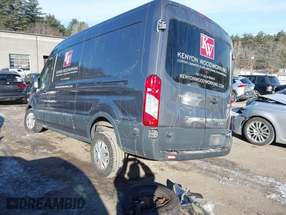 2015 Ford Transit Cargo with VIN 1FTNE2CM5FKB24232, listed as a IAAI auction lot 41333965 with 42,949 mi miles and . Bid and sale history available at carsss.com. Image 3.