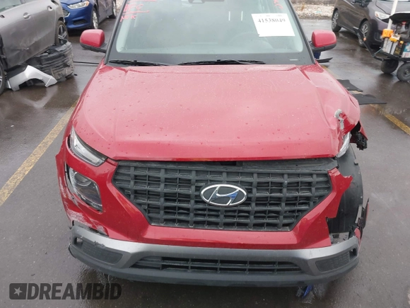 2022 Hyundai Venue SE with VIN KMHRB8A39NU198114, listed as a IAAI auction lot 41538049 with 39,523 mi miles and . Bid and sale history available at DreamBid. Image 12.