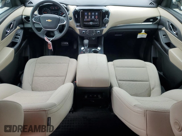 2022 Chevrolet Traverse LS with VIN 1GNERFKW1NJ100987, listed as a Copart auction lot 52361825 with 34,846 mi miles and Salvage title. Bid and sale history available at DreamBid. Image 8.