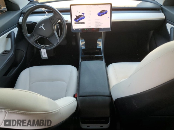 2018 Tesla Model 3 Long Range Battery with VIN 5YJ3E1EA1JF155696, listed as a Copart auction lot 46669995 with 84,055 mi miles and Salvage Title. Bid and sale history available at DreamBid. Image 8.