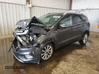 2017 Ford Escape Titanium with VIN 1FMCU0JDXHUC75023, listed as a Copart auction lot 54708825 with 58,799 mi miles and Salvage Title. Bid and sale history available at carsss.com. Image 1.