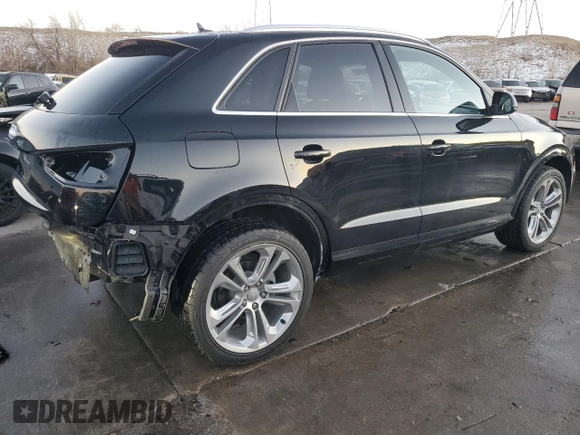 2015 Audi Q3 Prestige with VIN WA1FFCFS5FR013425, listed as a Copart auction lot 88546995 with 39,056 mi miles and Salvage title. Bid and sale history available at DreamBid. Image 3.