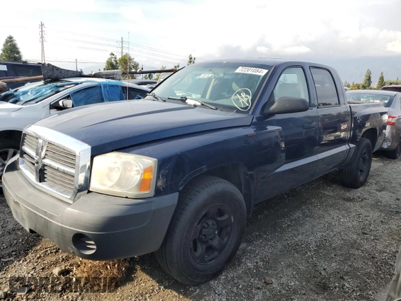 2005 Dodge Dakota ST with VIN 1D7HE28K55S207622, listed as a Copart auction lot 72201084 with 164,221 mi miles and Clean Title. Bid and sale history available at DreamBid. Image 1.