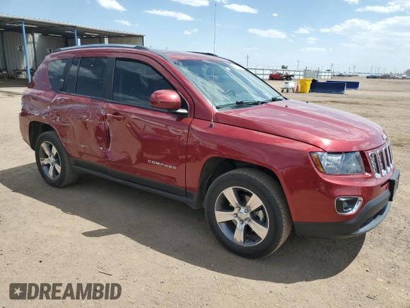 2016 Jeep Compass High Altitude z VIN 1C4NJDEB0GD709535, wystawiony jako Copart lot #61741985 z przebiegiem 80 924 mil mil oraz Szkoda całkowita • Salvage title. Historia ofert i sprzedaży dostępna na DreamBid. Obrazek 4.