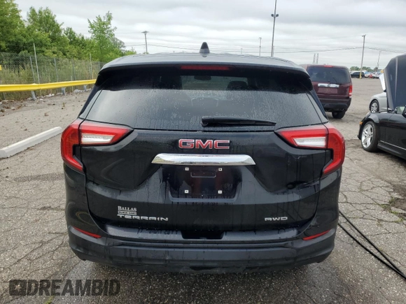 2022 GMC Terrain SLE with VIN 3GKALTEV3NL233662, listed as a Copart auction lot 61815035 with 218,309 mi miles and Clean title. Bid and sale history available at DreamBid. Image 6.