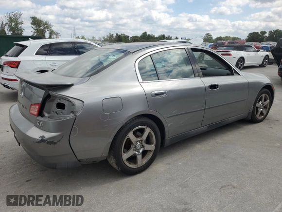 2004 Infiniti G35 w/Leather with VIN JNKCV51E64M612917, listed as a Copart auction lot 53090925 with 85,284 mi miles and Salvage Title. Bid and sale history available at DreamBid. Image 3.