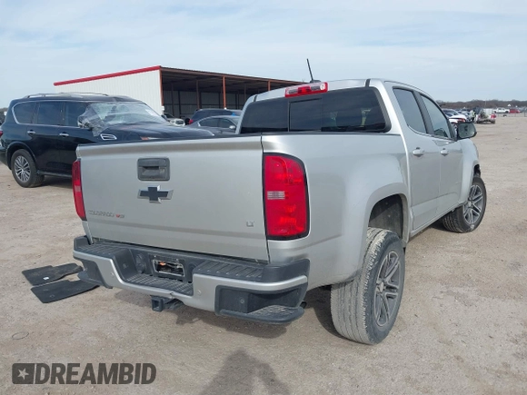 2020 Chevrolet Colorado 2WD LT with VIN 1GCGSCEN9L1142103, listed as a IAAI auction lot 41729963 with 83,180 mi miles and . Bid and sale history available at DreamBid. Image 4.