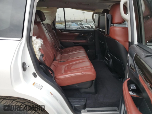 2017 Lexus LX with VIN JTJHY7AX7H4247677, listed as a Copart auction lot 80441714 with 76,656 mi miles and Salvage Title. Bid and sale history available at carsss.com. Image 11.