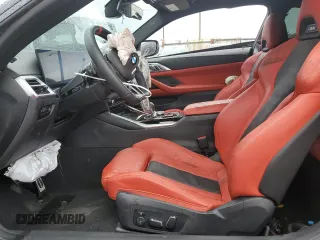 2025 BMW M4 Competition xDrive with VIN WBS33HK06SCS38526, listed as a Copart auction lot 49009085 with 3,487 mi miles and Salvage Title. Bid and sale history available at carsss.com. Image 7.