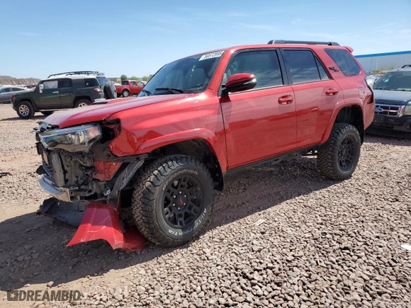 2023 Toyota 4Runner TRD Off Road Premium with VIN JTERU5JR8P6189795, listed as a Copart auction lot 50572895 with 29,892 mi miles and Salvage Title. Bid and sale history available at carsss.com. Image 1.