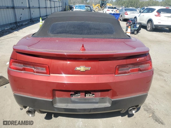 2015 Chevrolet Camaro LT with VIN 2G1FD3D35F9283006, listed as a Copart auction lot 47056575 with 99,408 mi miles and Salvage Title. Bid and sale history available at carsss.com. Image 6.