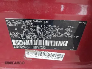 2007 Toyota RAV4 Sport with VIN JTMBK32V776012182, listed as a IAAI auction lot 40842933 with 144,043 mi miles. Bid and sale history available at carsss.com. Image 9.