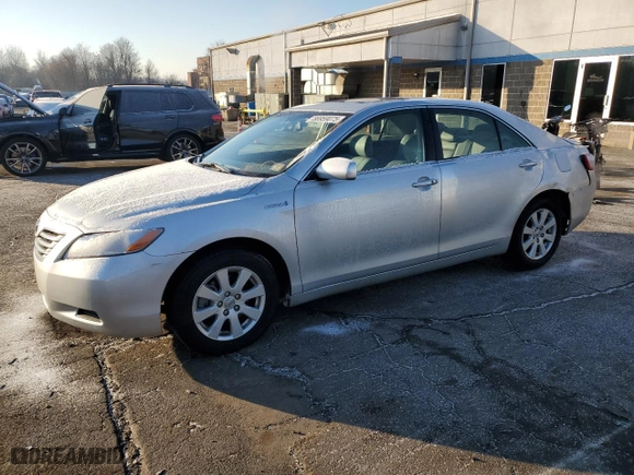 2007 Toyota Camry Hybrid with VIN JTNBB46K873014090, listed as a Copart auction lot 88959075 with 91,417 mi miles and Salvage Title. Bid and sale history available at carsss.com. Image 1.