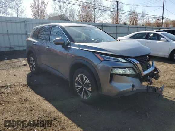 2021 Nissan Rogue SV z VIN JN8AT3BB1MW209850, wystawiony jako Copart lot #54086795 z przebiegiem 46 092 mil mil oraz Szkoda całkowita • Salvage title. Historia ofert i sprzedaży dostępna na DreamBid. Obrazek 4.