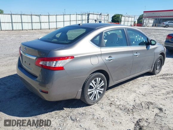 2015 Nissan Sentra S with VIN 3N1AB7AP9FY253905, listed as a IAAI auction lot 42193405 with 132,360 mi miles. Bid and sale history available at carsss.com. Image 4.