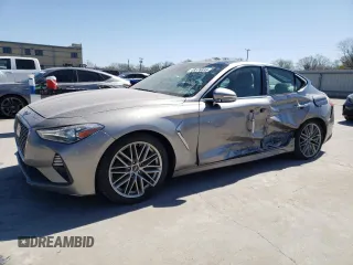 2021 Genesis G70 2.0T z VIN KMTG34LA1MU066977, wystawiony jako Copart lot #48578895 z przebiegiem 110 251 mil mil oraz Szkoda całkowita • Salvage title. Historia ofert i sprzedaży dostępna na DreamBid. Obrazek 1.