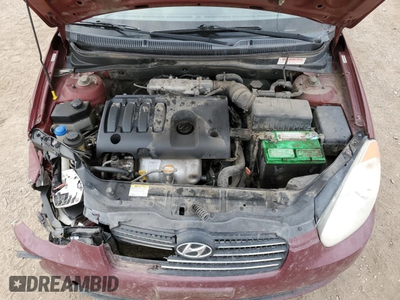 2010 Hyundai Accent GLS with VIN KMHCN4AC6AU526721, listed as a Copart auction lot 44335745 with 134,353 mi miles and Clean Title. Bid and sale history available at carsss.com. Image 11.