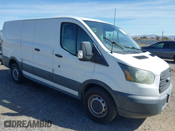 2015 Ford Transit Cargo with VIN 1FTNE1ZM6FKA87497, listed as a IAAI auction lot 41715523 with 180,079 mi miles. Bid and sale history available at carsss.com. Image 1.