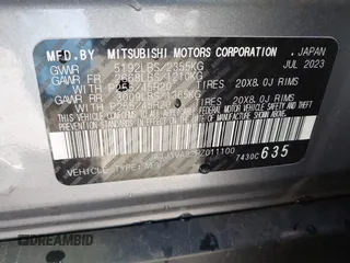 2024 Mitsubishi Outlander SE z VIN JA4J3VA82RZ011100, wystawiony jako IAAI lot #42049812 z przebiegiem 19 265 mil mil oraz . Historia ofert i sprzedaży dostępna na DreamBid. Obrazek 9.