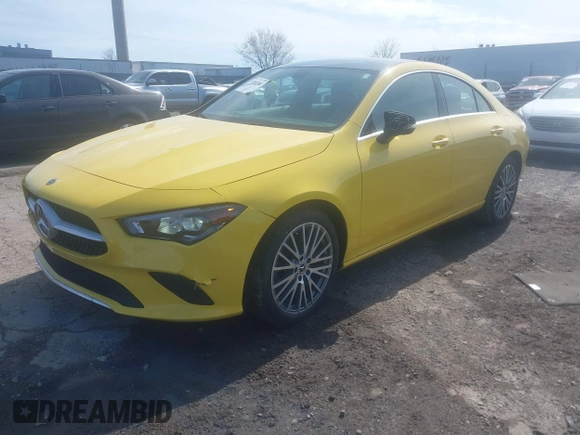 2020 Mercedes-Benz CLA 250 with VIN WDD5J4GB8LN043239, listed as a IAAI auction lot 41887482 with 86,908 mi miles and . Bid and sale history available at DreamBid. Image 2.