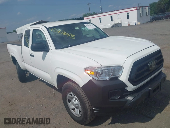 2022 Toyota Tacoma SR with VIN 3TYRX5GN2NT052675, listed as a IAAI auction lot 42478078 with 35,596 mi miles and . Bid and sale history available at DreamBid. Image 1.