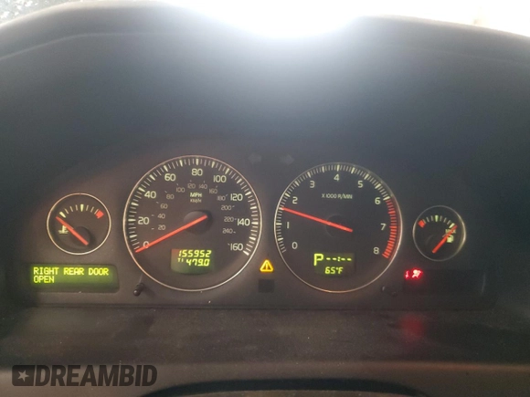 2005 Volvo S60 with VIN YV1RS612752478006, listed as a Copart auction lot 62668035 with 155,952 mi miles and Clean title. Bid and sale history available at DreamBid. Image 9.