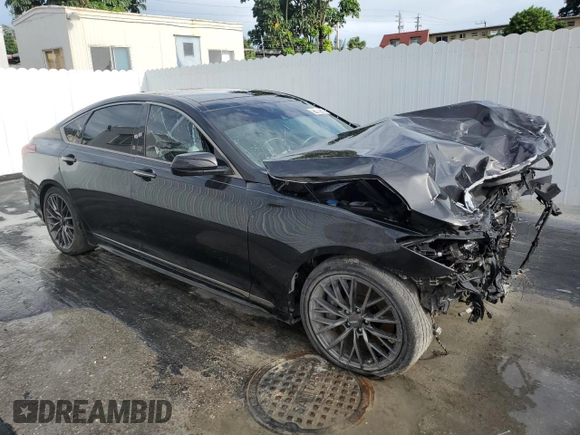 2018 Genesis G80 Sport z VIN KMHGN4JB1JU250294, wystawiony jako Copart lot #71487574 z przebiegiem Nie podano mil oraz Szkoda całkowita • Salvage title. Historia ofert i sprzedaży dostępna na DreamBid. Obrazek 4.