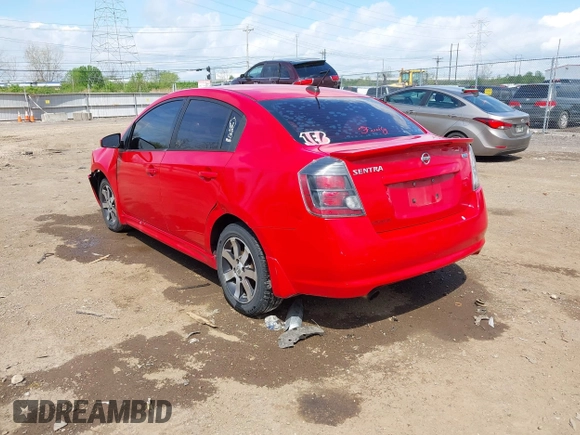 2012 Nissan Sentra S with VIN 3N1AB6AP9CL649240, listed as a IAAI auction lot 42082824 with 118,837 mi miles and . Bid and sale history available at DreamBid. Image 3.