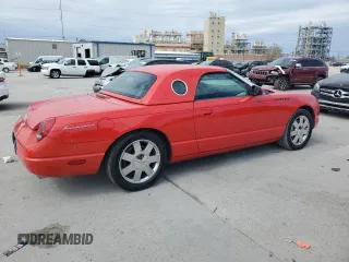 2002 Ford Thunderbird w/Hardtop Premium with VIN 1FAHP60A52Y130912, listed as a Copart auction lot 47558185 with 96,046 mi miles and Salvage Title. Bid and sale history available at carsss.com. Image 3.