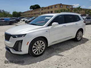 2020 Cadillac XT6 FWD Premium Luxury z VIN 1GYKPCRS7LZ235645, wystawiony jako Copart lot #58977995 z przebiegiem 42 504 mil mil oraz Nie do naprawy. Historia ofert i sprzedaży dostępna na DreamBid. Obrazek 1.