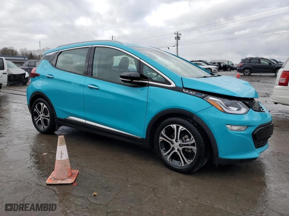 2021 Chevrolet Bolt EV Premier with VIN 1G1FZ6S07M4104511, listed as a Copart auction lot 83980114 with 84,333 mi miles and Salvage Title. Bid and sale history available at carsss.com. Image 4.